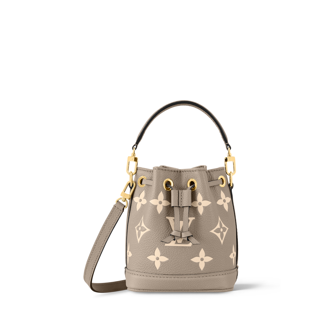 Nano Noé Bicolor Monogram Empreinte Leather - Wallets and Small